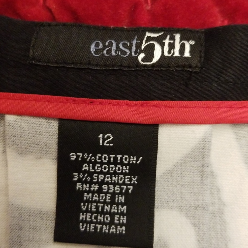 East 5th colorful flared skirt size 12 - Picture 3 of 4